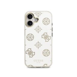 Guess Funda Para Iphone 17 – Carcasa De Tpu Con Magsafe Espejo Peonías Con Brillos Dorado, Diseño Elegante Y Ajuste Preciso