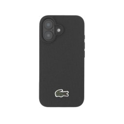 Lacoste Funda Para Iphone 17 – Carcasa De Pvc Con Magsafe Negro Petit Piqué Con Logo Lacado, Protección Segura Y Ajuste Preciso