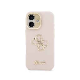 Guess Funda Para Iphone 17 – Carcasa Efecto Granulado Rosa Con Logo Y Soporte, Diseño Funcional Y Ajuste Preciso