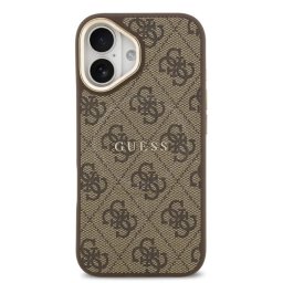 Guess Funda Para Iphone 17 – Carcasa De Polipiel Marrón Con Magsafe Y Logo Clásico, Diseño Elegante Y Ajuste Preciso