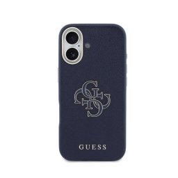 Guess Funda Para Iphone 17 – Carcasa Efecto Piel Azul Con Logo Guess, Diseño Elegante Y Ajuste Preciso