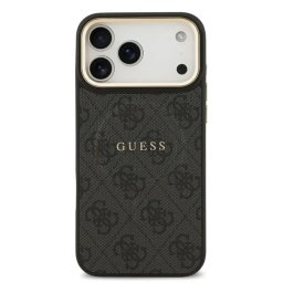Guess Funda Para Iphone 17 Pro Max – Carcasa De Polipiel Negra Con Magsafe Y Logo Clásico, Diseño Elegante Y Ajuste Preciso