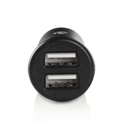 Cargador para coche Nedis CCHAU480ABK Negro con 2 puertos USB-A