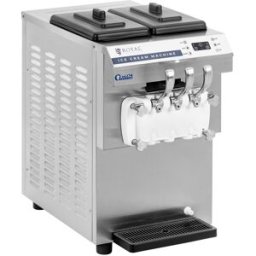 Royal Catering Máquina de hacer helados industrial - helados soft/suaves - 3 sabores - 16 l/h 10013199