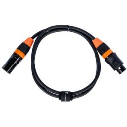 Stairville PDC5CC IP65 DMX Cable 1m 5pin Naranja