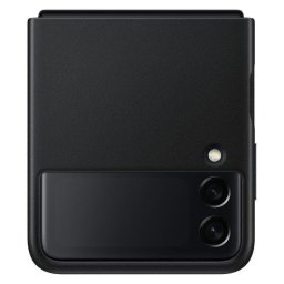 Funda para móvil Samsung EF-VF711 Cover Cuero Negro resistente a golpes y rayones para Galaxy Z Flip3 5G