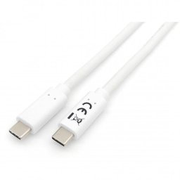 Cable USB-C 3.2 Gen 1 a USB-C 2m Blanco Equip