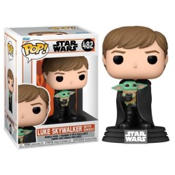 Figura de Colección Funko Pop Star Wars The Mandalorian Luke Skywalker with Grogu