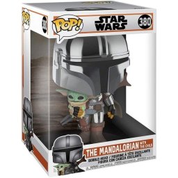 Figura coleccionable Funko Pop Mandaloriano con el Niño XL