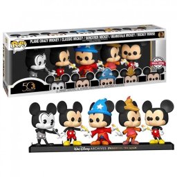 Pack Funko Pop Disney Archivos Premium Mickey Mouse 5 Figuras