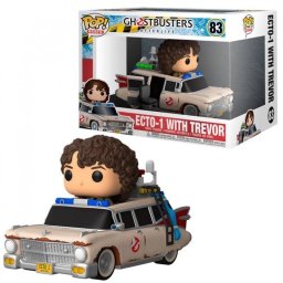Figura Funko Pop Rides Cazafantasmas Afterlife Ecto-1 con Trevor