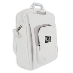Maletín Approx appNBST15x para portátil hasta 15.6" multi-compartimentos nylon gris/blanco