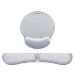 Pack Reposamuñecas Subblim Ergo Memoryflex Plata