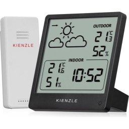 Estación Meteorológica Kienzle Slim Inalámbrica Interior Exterior Alarma Fecha
