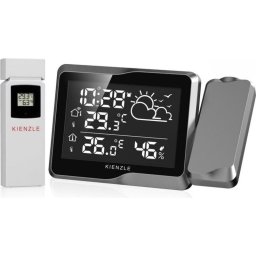 Sensor de Temperatura y Humedad Kienzle Proyección Inalámbrico con Alarma