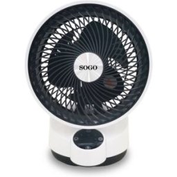 Sogo Ventilador de mesa VEN-SS-21330 con 3 velocidades 50W. Negro / Blanco