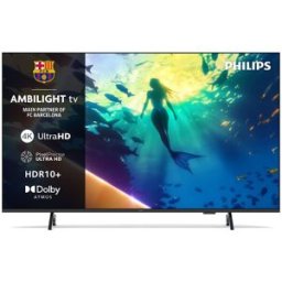 Philips TV LED 126 cm (50') Ambilight 50PUS8010/12 UHD 4K, Dolby Atmos, Titan OS, Smart TV. Negro mate