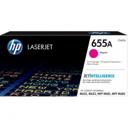 Cartucho Tóner Original HP 655A Magenta para Impresoras LaserJet Enterprise