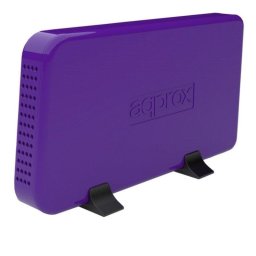 Caja PC Approx APPHDD08x 3.5" Aluminio Plástico Púrpura USB 3.0 Silenciosa