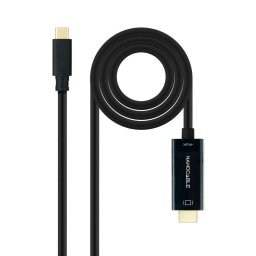 Cable Conversor Nanocable USB-C a HDMI 1.4 4K 30Hz 1.8m Negro