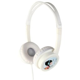 Auriculares Gembird MHP-JR-W con cable 3,5 mm para niños, limitador de volumen, blancos