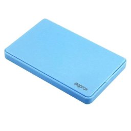 Caja PC Approx APPHDD200LB 2.5" SATA Plástico Azul USB 2.0 Plug and Play