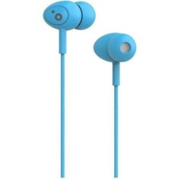 Auriculares Sunstech Pops con cable jack 3.5, micrófono integrado, intrauditivos, azul