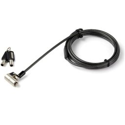 Cable Seguridad Startech LTULOCKKEY 2m Acero Llave Universal 360° Negro