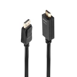 Cable DisplayPort a HDMI Lindy 36923 3m 4K UHD Plug and Play Negro