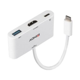 Adaptador HDMI 1.4 Lindy 43340 3840x2160 4K Blanco