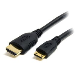 Cable HDMI StarTech HDACMM1M 1m Macho-Macho Alta Velocidad Mini HDMI Ethernet Negro