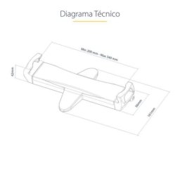 Soporte VESA para Tablet StarTech TABLET-VESA-ADAPTER 7.9" a 12.5" Antirrobo