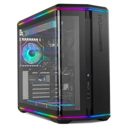 Carcasa semitorre NOX Hummer Anvil ATX cristal templado curvo ARGB Negra