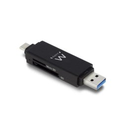 Lector de tarjetas Ewent EW1075 USB 3.0/Tipo-C Negro