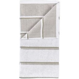 Zone Toalla de ducha SAUNA 70x140cm Blanco/Gris Suave/Eucalipto blanco