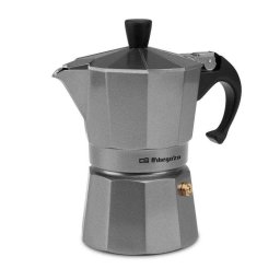 Cafetera Italiana Orbegozo KFS 620 Plata 6 Tazas con válvula de seguridad