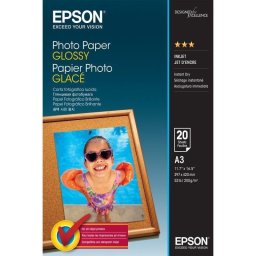 Papel Fotográfico Epson Photo Paper Glossy A3 200 g/m² 20 Hojas