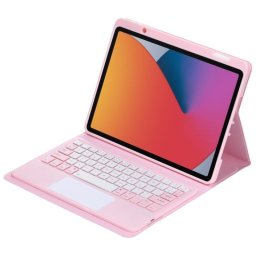Royal Bailey B3012C Funda Teclado Bluetooth para iPad 10.2 (2021/2020/2019)/Air 10.5/Pro 10.5 Rosa