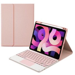 Royal Bailey HK102C Funda Teclado Bluetooth para iPad 10.2 (2021/2020/2019)/Air 10.5/Pro 10.5 Rosa