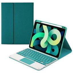 Royal Bailey HK102C Funda Teclado Bluetooth para iPad 10.2 (2021/2020/2019)/Air 10.5/Pro 10.5 Verde