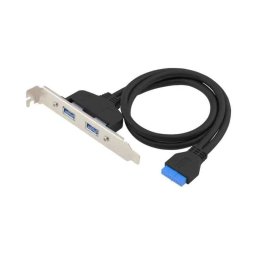 Adaptador Conceptronic EMRICK11B USB 3.0 Interno 19-Pines a 2 Puertos USB-A Hembra Negro