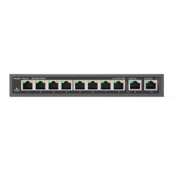 Switch Ruijie RG-ES110D-P 8 Puertos PoE+ 10/100, 2 Puertos Gigabit, Montaje en Rack