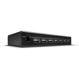 Hub USB Lindy 42794 7 Puertos USB 2.0 Metal Alimentación Externa