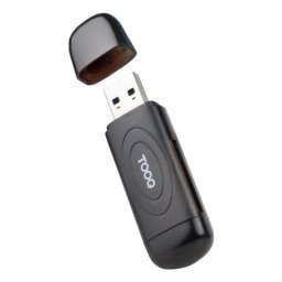 Lector de tarjetas TooQ TQR-3002B USB 3.0 2 en 1 SD TF Compacto Negro