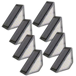 Luces Solares 24 LED para Caminos Autrucker Impermeables IP68 Luz Cálida