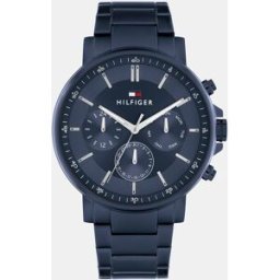Tommy Hilfiger Reloj de hombre Tyson 1710705 multifunción de acero azul. Azul