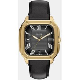 Fossil Reloj de hombre Crosby FS6151 de cuarzo negro. Negro