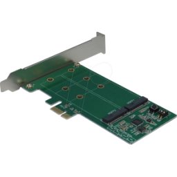 INTER-TECH IT88885381 - PCIe x1 > 2x M.2 SATA, RAID 0/1/JBOD