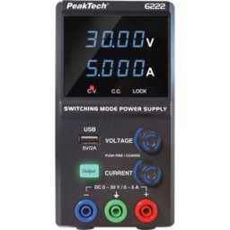PEAKTECH 6222 - Fuente de alimentación de laboratorio, 0 - 30 V, 0 - 5 A, 1 cana