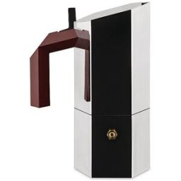 Alessi Cafetera exprés MENHIR 3 tazas acero inoxidable plata